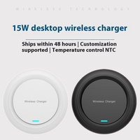 Fabricant de gros 15W Fast Universal Mini Desk Transmitter Charge à induction pour téléphone avec écouteur à fonction PD à port Type-C