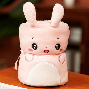 2023 mais novo estilo barato bebê rolo cobertor, engraçado, animal dos desenhos animados, lã, cobertor de pelúcia, venda no atacado - Product Image 1