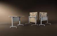 Bureau pliable moderne en fer – Polyvalent pour la maison et le bureau, adapté aux étudiants – Gamme exclusive de styles