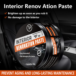 X9 Restaurateur Écologique pour Intérieur de <span class=keywords><strong>Voiture</strong></span>, Revêtement Liquide en Pâte 50g, Entretien des Garnitures en Plastique et Sièges en <span class=keywords><strong>Cuir</strong></span>, Cire Non Nocive - Product Image 1