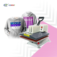 Machine de transfert thermique pour vêtements Cowint, semi-automatique, presse à chaud pour t-shirts DTF, 38x38cm