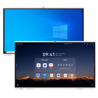 Pizarra Interactiva Digital de 65, 75, 86, 100 y 110 Pulgadas, Pantalla Táctil Plana para Aula, Pizarra Blanca Inteligente Interactiva