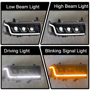 Faros Delanteros LED Modificados para Land Cruiser LC80 FJ80 1990-1997 con DRL de Doble Haz, Accesorios y Piezas para LC80 Land Cruiser - Product Image 2