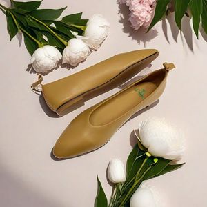 100% Lambskin Leather Women <b>Flats</b> Loafer Ballet Shoe Mocassins Slip-On Lightweight Breathable Anti-Slippery Comfort Casual Shoes - Product Image 2