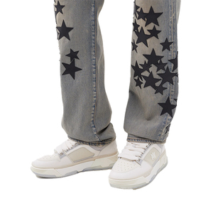 Pantaloni <span class=keywords><strong>Jeans</strong></span> <span class=keywords><strong>Jeans</strong></span> da uomo con toppa in <span class=keywords><strong>pelle</strong></span> <span class=keywords><strong>di</strong></span> Star della moda - Product Image 2