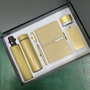 Ensemble de cadeaux d'affaires en métal de luxe stylo à bille impression de logo personnalisé flasque coffret cadeau stylo porte-clés coffret cadeau - Product Image 3