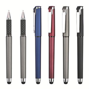15 Bolígrafos de Gel Azul y Negro de Lujo en Oferta, con Punta Táctil, Logotipo Personalizado, 0.7 mm, Tacto Suave de Goma, Regalo Promocional - Product Image 4