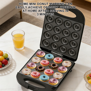 Máquina Comercial Multifunción para Desayunos - Máquina para <span class=keywords><strong>Donuts</strong></span> y Pasteles de 16 Cavidades, Empaque Personalizado, 110V/220V - Product Image 6