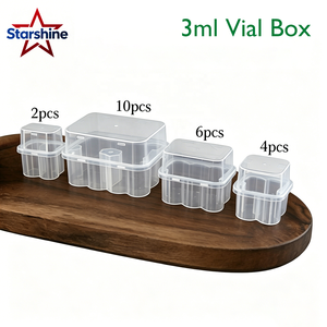Cajas de Plástico Transparente para Almacenamiento de Polvo Liofilizado y Vacunas, 3ml/5ml/10ml, Paquete de 2-10 Unidades, Venta al Por Mayor - Product Image 1