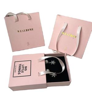 Boîte à bijoux en <span class=keywords><strong>papier</strong></span> de <span class=keywords><strong>Suspension</strong></span> personnalisable haut de gamme organisateur vierge personnalisé avec Logo revêtement UV gaufrage stratification mate - Product Image 6