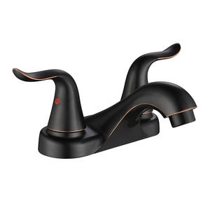 Grifo de latón de lujo Diseño contemporáneo <span class=keywords><strong>2</strong></span> manijas Lavabo de baño Mezclador de agua fría y caliente para uso en la cocina - Product Image 2