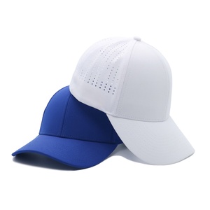 Gorra de Béisbol de 6 Paneles, Impermeable, Ajustable, con Perforaciones Láser, Letras Impresas Curvadas, Estilo Liso de Goma - Product Image 2