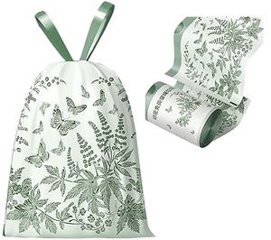 Bolsas de basura gruesas con cordón ajustable Huamaohengchun en tamaños personalizados, adecuadas para diversas ubicaciones del hogar, personalizables. - Product Image 1