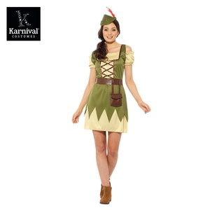 ODM donna <span class=keywords><strong>Robin</strong></span> Hood di Nottingham Costume Cosplay per Halloween libro settimana TV & film ispirato alla vendita intera - Product Image 3