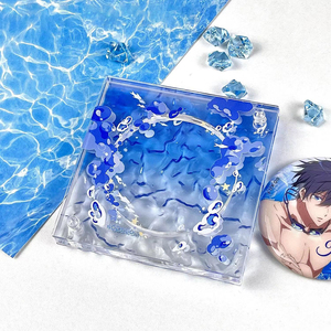 Tùy chỉnh in logo double side <span class=keywords><strong>Acrylic</strong></span> tạo ra huy hiệu trường hợp hình anime trang trí <span class=keywords><strong>Acrylic</strong></span> huy hiệu hiển thị hiển thị trường hợp watermarks - Product Image 6