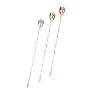 ช้อนผสมสแตนเลส18/8 12นิ้วแบบเกลียวมอร์ฟีนดีไซน์สำหรับบาร์เทนเดอร์วิสกี้ค็อกเทลเชคเกอร์ช้อนบาร์เครื่องมือ - Product Image 2