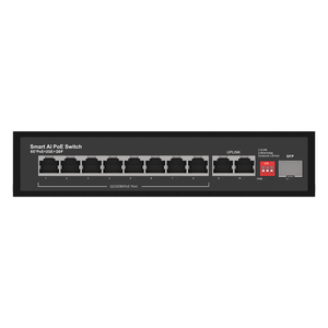 Smart AI PoE <b>Switch</b> 8-Port 10/100Mbps Full Duplex <b>Network</b> <b>Switch</b> with 2 Uplink and 1 SFP Port - Product Image 1