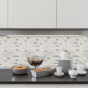 <span class=keywords><strong>Carrelage</strong></span> mural auto-adhésif en PVC, 30 pièces, carreaux de mosaïque pour la cuisine, auto-adhésif, effet 3D, vente en gros - Product Image 6