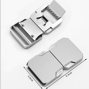 Cinture a sgancio rapido di fabbrica con fibbia in metallo <span class=keywords><strong>cintura</strong></span> in vita <span class=keywords><strong>elastica</strong></span> kaki blu verde <span class=keywords><strong>marrone</strong></span> grigio <span class=keywords><strong>cintura</strong></span> in tessuto nero Casual uomo donna - Product Image 3