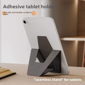 <span class=keywords><strong>Support</strong></span> adhésif <span class=keywords><strong>invisible</strong></span> vertical pour <span class=keywords><strong>tablette</strong></span> en cuir PU ultra fin, <span class=keywords><strong>support</strong></span> portable pour <span class=keywords><strong>tablette</strong></span>, <span class=keywords><strong>support</strong></span> adhésif pour iPad - Product Image 2