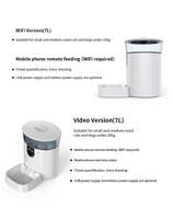 Distributeur automatique de nourriture pour animaux domestiques avec caméra, télécommande intelligente Tuya 7L 2MP, audio bidirectionnel, vision nocturne, notification par application