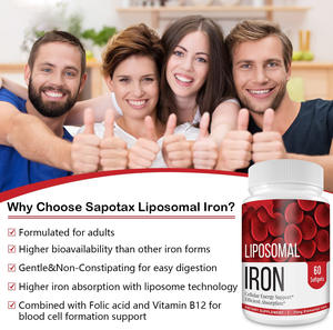 Cápsulas blandas de hierro liposomal OEM con suplemento de salud celular de vitamina <span class=keywords><strong>B12</strong></span> de ácido fólico para adultos - Product Image 3