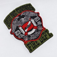 Casquette de camionneur brodée intégrale, design patch chenille western avec logo, broderie de lettres, patchs thermocollants personnalisés, vente en gros