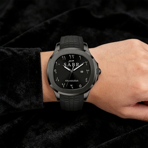 SABR Black Arabic Numerals Quartz <b>Watch</b> Men's Calendar Alloy <b>Case</b> <b>Watch</b> Waterproof Wholesale - Product Image 5