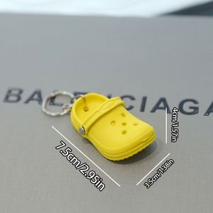 <b>Plastic</b> Foam Beach Hole 3D Mini Sandal Slipper Keychain EVA Keychain Decoration Kawaii Beach Shoe <b>Key</b> <b>Chain</b> - Product Image 2