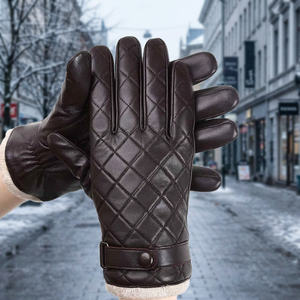 Gants en cuir uni respirants de haute qualité pour hommes, parfaits pour le ski, les sports d'hiver et les activités de plein air – Vente en gros, dernières nouveautés - Product Image 3