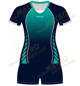 เสื้อวอลเลย์บอลชายหาดแบบกำหนดเองสำหรับผู้หญิงและทุกเพศ พิมพ์ลายแบบซับลิเมชั่นเต็มตัว ผ้าสแปนเด็กซ์/โพลีเอสเตอร์ ขนาดสั่งทำได้สำหรับผู้ใหญ่ ชุดกีฬา OEM - Product Image 2