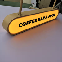Caisson lumineux de tête de porte extérieure Caisson lumineux coréen en acrylique suspendu double face