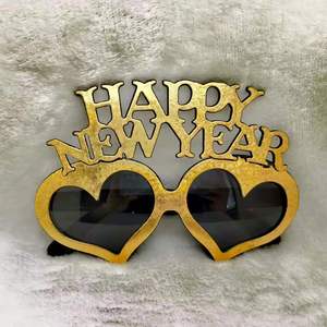 PAFU <span class=keywords><strong>capodanno</strong></span> Party Party bombour Photo Booth oggetti di scena Happy New Year Heart Eyeglasses Sunglasses - Product Image 2