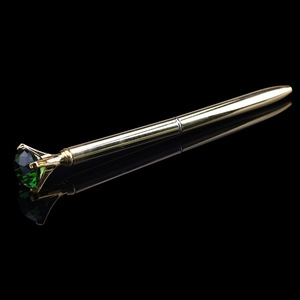 Juego al por mayor de brochas de manicura de alta calidad con mango de Metal 10 unids/set Big Dia Crystal Top Nail Art Painting Pen - Product Image 6