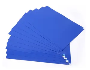 18 "36" 35um Grosor Blue Tacky Mat Cleanroom Sticky Tacky Mat para construcción de laboratorio