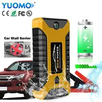 Yuomo carregador de bateria de carro, carregador de bateria de carro com ar 2000a 24v, mini gerador solar