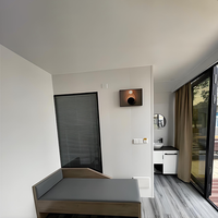 Installation rapide Mini chambre capsule de vacances de luxe étanche Maisons préfabriquées en conteneur d'expédition entièrement meublées avec salle de bain