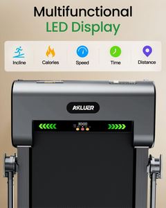 EU Foldable Home with 6 Levels Auto Incline 1-6KM/H Speed Range Anti-Slip Running Surface <b>Walking</b> <b>Machine</b> for Exercise - Product Image 4