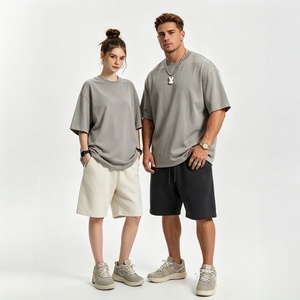 Camisetas de Estilo Urbano Unisex, 100% Algodón, Personalizadas, Talla Grande, al por Mayor, Lisas o con Estampado, Tejidas, de Alta Calidad OEM, 280 g/m² - Product Image 4