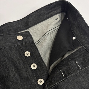 <strong>Jeans</strong> Wholesale Selvedge Denim <strong>Jeans</strong> Baggy Stacked Streetwear Designer Men Vintage Heavyweight RAW BLACK JAPANESE DENIM <strong>JEANS</strong> - Product Image 5