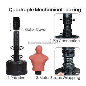 Mannequin <span class=keywords><strong>de</strong></span> boxe moyen <span class=keywords><strong>pas</strong></span> <span class=keywords><strong>cher</strong></span>, Bob Karate, mannequin autoportant, équipement d'entraînement durable pour la salle <span class=keywords><strong>de</strong></span> sport à domicile, fitness, arts martiaux, pratique du Muay Thai - Product Image 5