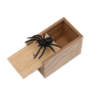 Caja de Madera para Bromas con Arañas, Juguete de Miedo con Insectos, Caja de Miedo con Arañas y Lagartos al por Mayor - Product Image 1