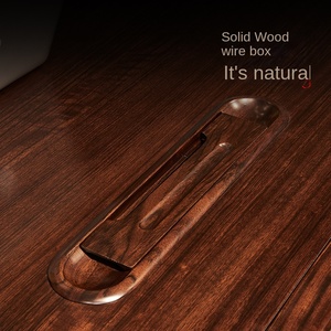 Mesa de Jefe de Madera Maciza, Nuevo Estilo Chino, Bordado en Ébano, Muebles de Oficina para Presidente, Gerente General, Taipan, Juego Completo - Product Image 4
