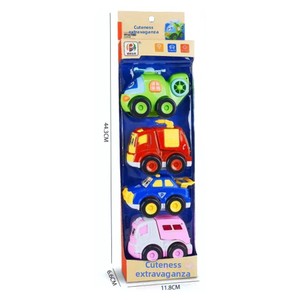 Juego <span class=keywords><strong>de</strong></span> coches <span class=keywords><strong>de</strong></span> <span class=keywords><strong>juguete</strong></span> <span class=keywords><strong>de</strong></span> inercia <span class=keywords><strong>de</strong></span> dibujos animados <span class=keywords><strong>de</strong></span> camión <span class=keywords><strong>de</strong></span> bomberos para bebés, material ABS, mini coches al por mayor <span class=keywords><strong>BJ</strong></span> - Product Image 5