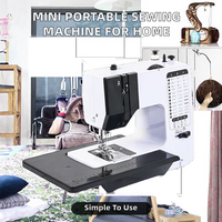 Machine à coudre mécanique manuelle portable multifonctionnelle QL738 avec coupe-fil, fer à repasser en ABS, neuve pour usage domestique