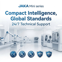 Brazo Robótico Colaborativo Ultra Compacto JAKA Serie Mini, Carga Útil de 1kg-2kg, Alcance de 576mm-735mm, Motor y PLC Inteligentes para Automatización de Laboratorios y Comercio Minorista