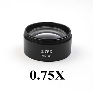 <span class=keywords><strong>Objectif</strong></span> auxiliaire WD165 0.5X 0.7X 0.75X 1.5X 2.0X, filetage 48 mm, lentille en verre Barlow pour microscope stéréoscopique trinoculaire - Product Image 4