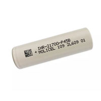 Batterie lithium-ion rechargeable Molicel INR21700P 45B 4500mAh 3.7V à haute magnification pour ordinateur portable à basse température et à décharge élevée