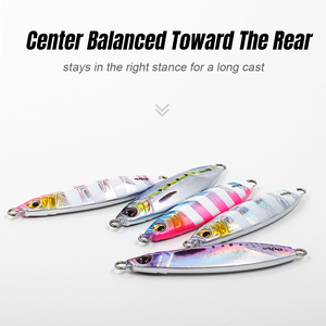 Jigging <span class=keywords><strong>Pro</strong></span> 20g 30g 40g 60g Shore Casting Jigging Leurre Maquereau Bar Jigbait Métal Poisson Leurres Lent Pitch Jig Pour L'eau Salée - Product Image 3