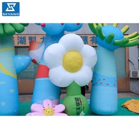 Décoration de paysage Modèle de fleur gonflable Publicité Gonflables Fleurs Sculpture
